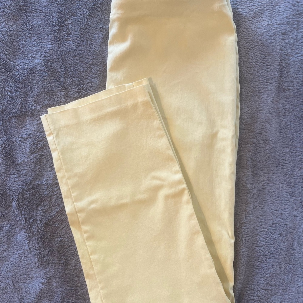 Attyre Pale Yellow Straight Leg Pants